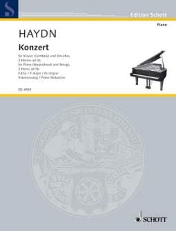 Haydn Joseph Concerto F Major Hob Xviii 3 Piano harpsichord And Strings 2 Horns Ad Lib