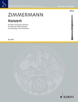 Zimmermann Bernd Alois Concerto Oboe And Small Orchestra