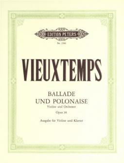 Vieuxtemps Henri Ballade And Polonaise Op38 Violin And Piano