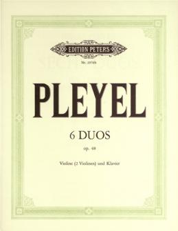 Pleyel Ignaz Joseph Easy Duos Op48 Violins And Other Instruments