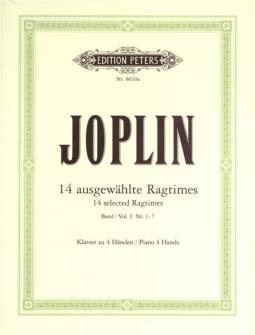 Joplin Scott 14 Selected Ragtimes Vol 1 Piano 4 Hands