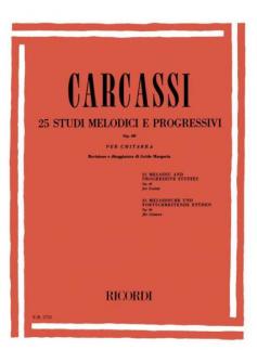 Carcassi M 25 Studi Melodici E Progressivi Op 60 Guitare