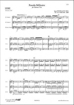 Pleyel I Rondo Militaire Trio De Clarinettes