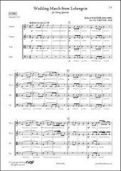 Wagner R Marche Nuptiale De Lohengrin Quatuor A Cordes