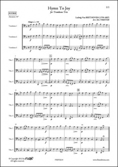 Beethoven L Van Hymne A La Joie Trio De Trombones