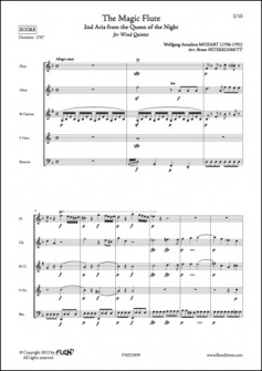 Mozart W A La Flute Enchantee 2e Air De La Reine De La Nuit Quintette A Vent