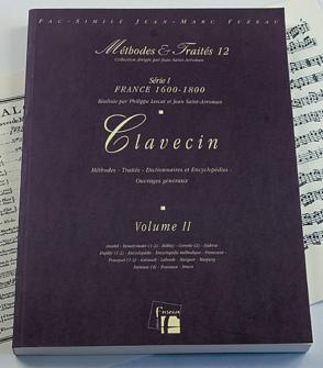 Lescatsaint arroman Methodes Et Traites Clavecin Vol2 Serie I France 1600 1800 Fac simile
