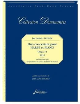 Dussek Jl Duo Concertant Pour Harpe Et Piano Opus 73 1810 Fac simile Fuzeau