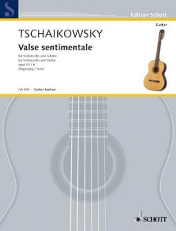 Tchaikovsky Peter Iljitsch Valse Sentimentale Op 516 Violoncello And Guitar