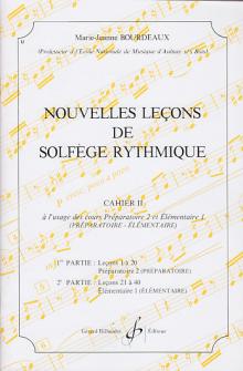 Bourdeaux Marie jeanne Nouvelles Lecons De Solfege Rythmique Vol2