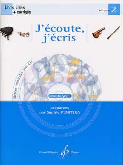 Penitzka Sophie Jecoute Jecris Vol2 Cd Livre De Leleve Corriges