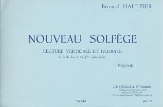 Haultier Bernard Nouveau Solfege Vol1