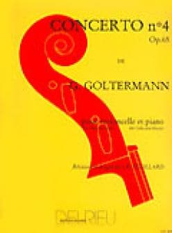 Goltermann Georg Concerto N°4 Op65 En Sol Maj Premier Mouvement Violoncelle Piano