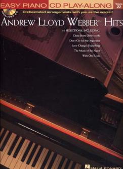 Easy Piano Cd Play Along Vol22 Andrew Lloyd Webber Hits Cd Piano