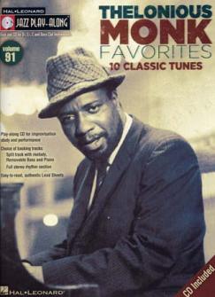 Thelonious Monk jazz Play Along Vol91 Thelonious Monk Cd Bb Eb C Instruments