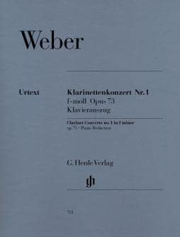 Weber Cmv Clarinet Concerto And Orchestra No 1 F Minor Op 73