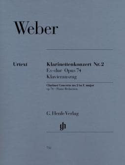 Weber Cmv Clarinet Concerto No 2 E Flat Major Op 74