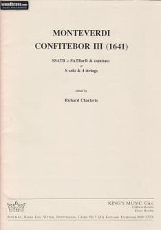 Partitions Chant Monteverdi Confitebor Iii 1641
