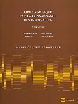 Arbaretaz Marie claude Lire La Musique Vol3 Par La Connaissance Des Intervalles