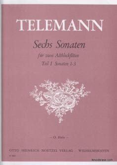 Telemann G Ph Sechs Sonaten teil I Sonaten 1 3 2 Flutes A Bec Alto