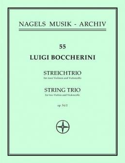 Boccherini Luigi Streichtrio G dur Op 542 Violon Violoncelle