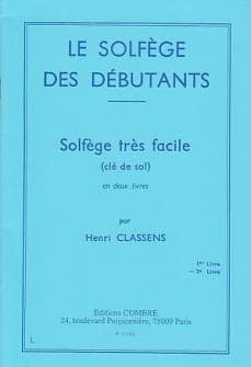Classens Henri Le Solfege Des Debutants Cle De Sol Vol2