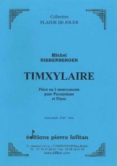Nierenberger Michel Timxylaire Percussions Et Piano
