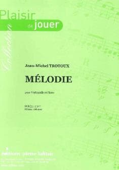 Trotoux Jean michel Melodie Violoncelle Et Piano