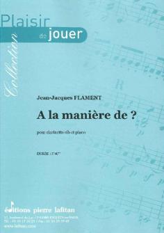 Flament Jean jacques A La Maniere De Clarinette Et Piano
