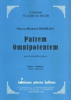 Deshays Pierre richard Patrem Omnipotentem Violoncelle Et Piano