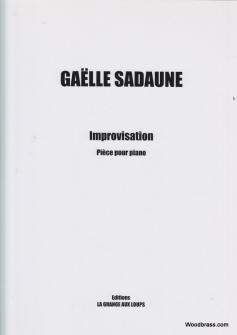 Sadaune Gaelle Improvisation Piece Pour Piano