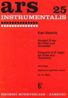 Stamitz Konzert D dur Für Flöte Und Orchester
