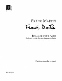 Martin Frank Ballade Viola Wind Instruments Cembalo Harpe Timpani And Percussion