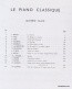 DESCAVES L. - LE PIANO CLASSIQUE VOL. 4 - PIANO