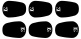 A10L - MOUTHPIECE CUSHION LARGE BLACK 0,8MM (X6)