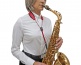 S29SH - LEATHER STRAP FOR SAX RED (CARABINER)