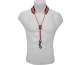 S29SH - LEATHER STRAP FOR SAX RED (CARABINER)