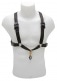 S43MSH - ALTO / TENOR / BARITONE SAXOPHONE MALE XL SIZE HARNESS (METAL SNAP HOOK)