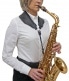 S70SH - SAXOPHONE YOKE LEATHER STRAP (SNAP HOOK)