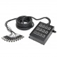 K12C10 Multipaire 12 Canaux XLR avec Boitier de Scene 10 M.