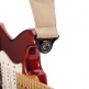 COMFORT LEATHER AUTO LOCK GUITAR STRAP, TAN