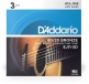 STRINGS FOR ACOUSTIC GUITAR EJ11-3D BRONZE 80/20 LIGHT 12-53 (3 SETS)