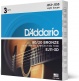STRINGS FOR ACOUSTIC GUITAR EJ11-3D BRONZE 80/20 LIGHT 12-53 (3 SETS)