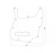 PICKGUARD SPLIT PARTS BASS JAZZ BASS TURTLE SHELL 3 PLY