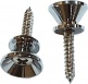 Attache-Courroies Type Strat par 2 avec Vis Chrome