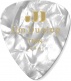 PICK CELLULOID WHITE PERLOID THIN 12 PCS.
