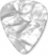 PICK CELLULOID WHITE PERLOID THIN 12 PCS.