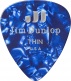 GENUINE CELLULOID CLASSIC, PLAYER'S PACK OF 12, PERLOID BLUE, THIN