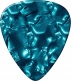 Mediator Celluloid Turquoise Pearl Heavy 12 Pack