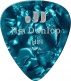 GENUINE CELLULOID CLASSIC, PLAYER'S PACK OF 12, TURQUOISE, THIN